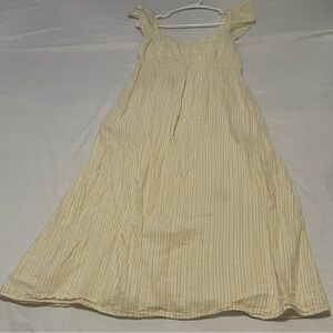 Time and Tru Yellow Striped Maxi Dress with pockets